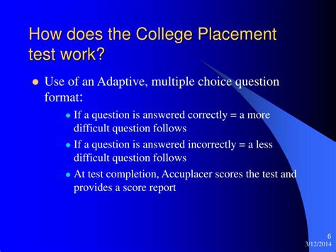 are the college placement tests hard|college placement test questions.